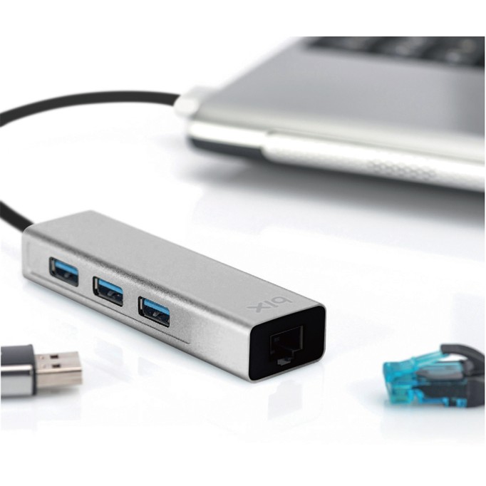 Bix USB 3.0 Gigabit Ethernet 3 Portlu Çoklayıcı Hub