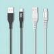 Bix USB Type-C Ultra Güçlendirilmiş Şarj Kablosu Beyaz