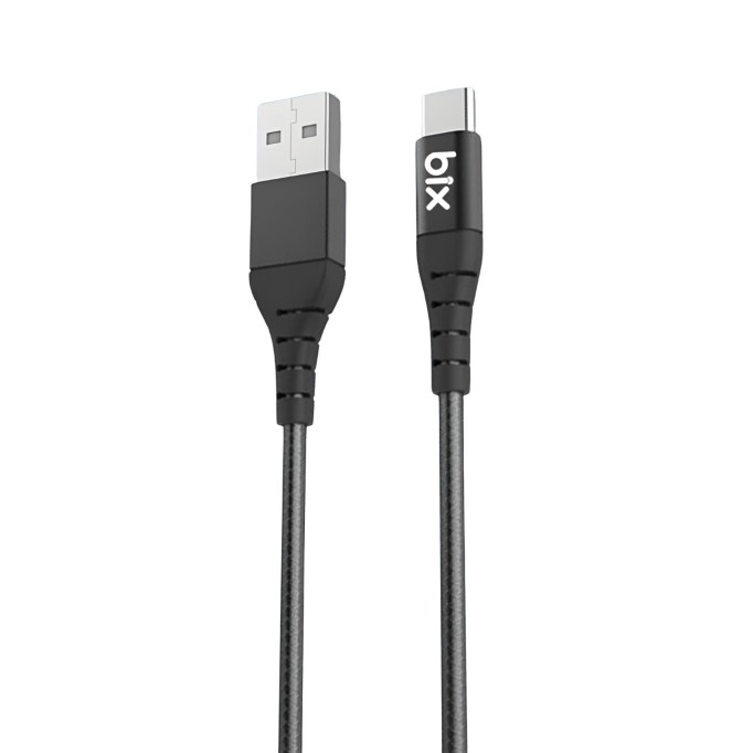 Bix USB Type-C Ultra Güçlendirilmiş Şarj Kablosu Beyaz