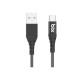 Bix USB Type-C Ultra Güçlendirilmiş Şarj Kablosu Siyah