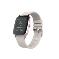 Bix Watch+ SW-02 Adım Nabız Kalori ve Ateş Ölçen Akıllı Saat Pembe