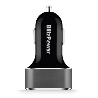 BlitzPower Araç İçi USB Şarj Adaptörü Siyah
