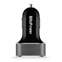 Siyah BlitzPower Araç İçi USB Şarj Adaptörü Siyah