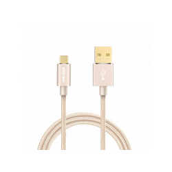 Gold BlitzPower Örgülü USB Type-C Şarj Kablosu Gold