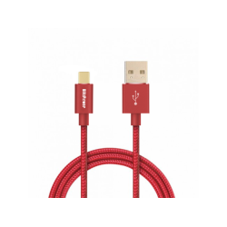 Kırmızı BlitzPower Örgülü USB Type-C Şarj Kablosu Kırmızı