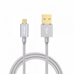 BlitzPower Örgülü USB Type-C Şarj Kablosu Silver