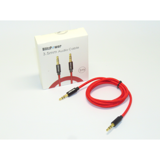 BlitzPower Stereo 3.5mm Örgülü AUX Kablo