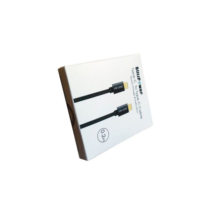 BlitzPower Type-C to Type-C Kısa Şarj Kablosu