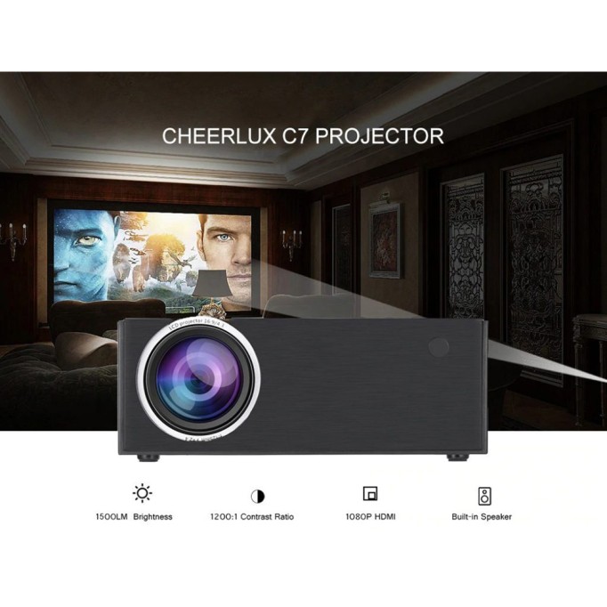 Cheerlux C7 HD Mini LCD Wifi Projeksiyon Cheerlux C7 HD Mini LCD Wifi Projeksiyon
