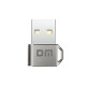 DM AD038 USB to Type-C Metal OTG Çevirici Dönüştürücü Adaptör