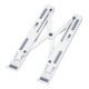 DM AD039 10 Kademeli Katlanabilir Taşınabilir Macbook Notebook Laptop Standı Beyaz