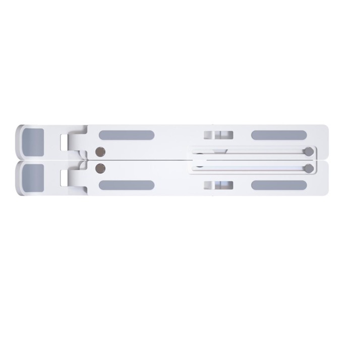 DM AD039 10 Kademeli Katlanabilir Taşınabilir Macbook Notebook Laptop Standı Beyaz