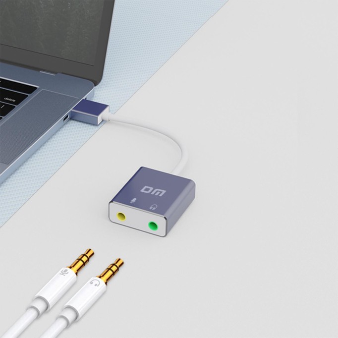 DM AD076 Harici 7.1 Kanal 3.5mm Mikrofonlu USB Ses Kartı