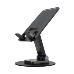 Siyah DM AD078 360 Derece Dönebilen Ayarlanabilir Tablet ve Telefon Tutucu Stand Siyah