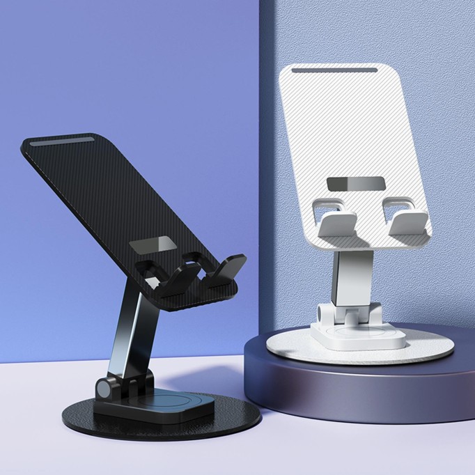 DM AD078 360 Derece Dönebilen Ayarlanabilir Tablet ve Telefon Tutucu Stand Siyah