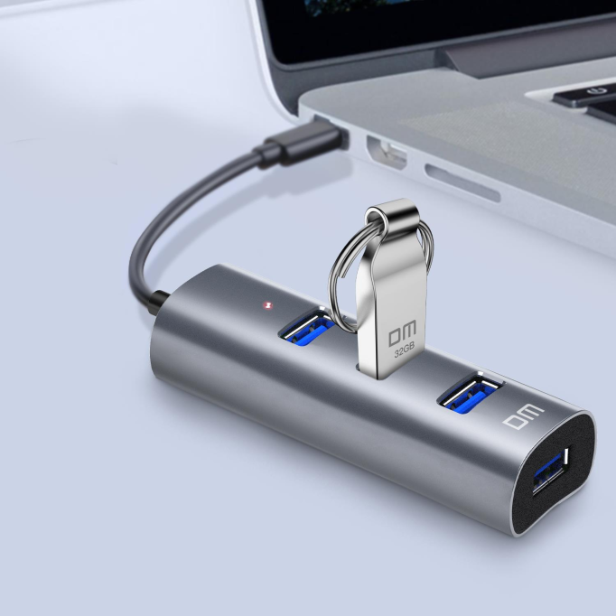 DM CHB009 USB 3.0 4 Portlu Alüminyum Hub Çoklayıcı