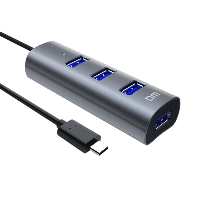 DM CHB010 Type-C to USB 3.0 4 Portlu Alüminyum Hub Çoklayıcı