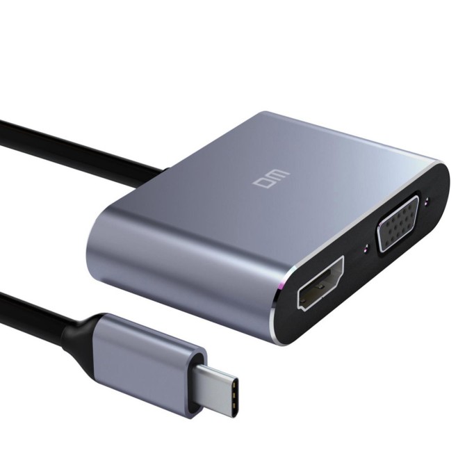 DM CHB016 Type-C to 4K HDMI 1080P VGA Dönüştürücü