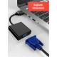 DM CHB020 HDMI to VGA Dişi Çevirici Adaptör Siyah