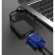 DM CHB020 HDMI to VGA Dişi Çevirici Adaptör Siyah