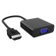 DM CHB021 HDMI to VGA Dönüştürücü 3.5mm Aux Ses Destekli Çıkış ile HDMI-VGA Adaptör