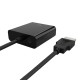 DM CHB021 HDMI to VGA Dönüştürücü 3.5mm Aux Ses Destekli Çıkış ile HDMI-VGA Adaptör