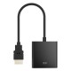 DM CHB021 HDMI to VGA Dönüştürücü 3.5mm Aux Ses Destekli Çıkış ile HDMI-VGA Adaptör