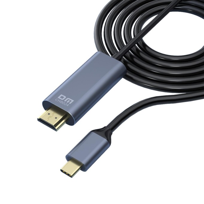 DM CHB024 Type-C to HDMI 4K 30Hz Dönüştürücü Kablo 1.8 Metre