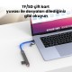 DM CHB025 USB-A ve Type-C Girişli 2*Type-C 1*USB-A SD Micro SD TF Kart Okuyucu Çoklayıcı Dönüştürücü