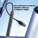 DM CHB025 USB-A ve Type-C Girişli 2*Type-C 1*USB-A SD Micro SD TF Kart Okuyucu Çoklayıcı Dönüştürücü