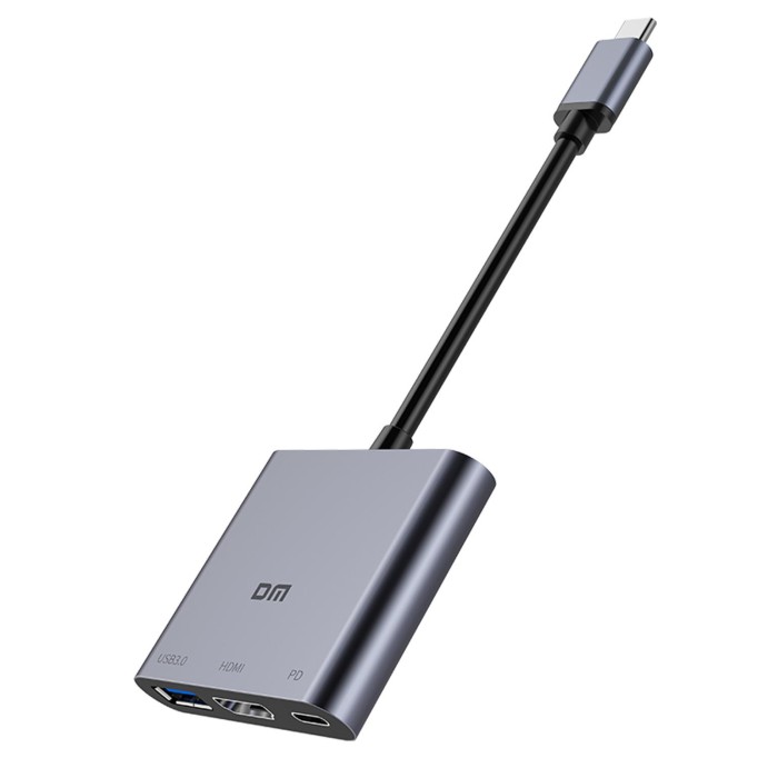 DM CHB026 Type-C to 4K HDMI USB 3.0 PD Çevirici Dönüştürücü