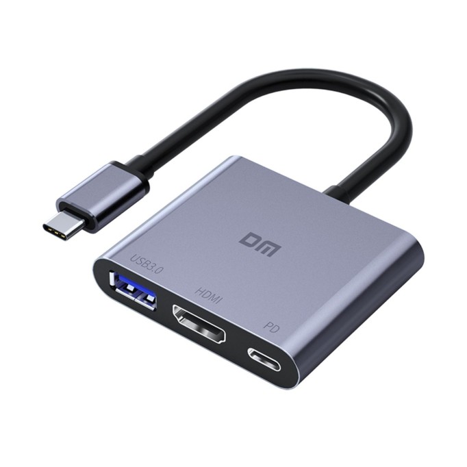 DM CHB026 Type-C to 4K HDMI USB 3.0 PD Çevirici Dönüştürücü