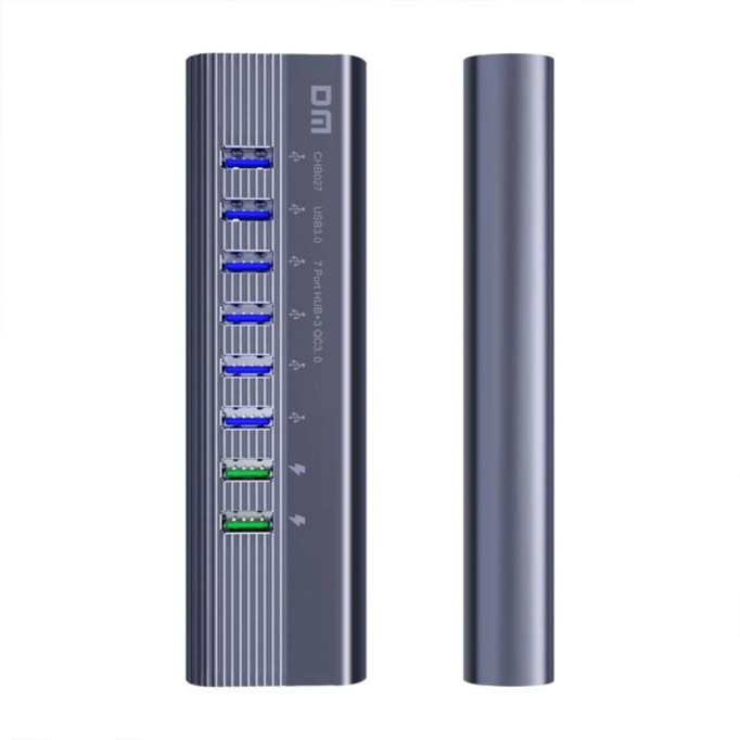 DM CHB027 10 Portlu USB3.0 + Type-C Çoklayıcı Hub