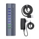 DM CHB027 10 Portlu USB3.0 + Type-C Çoklayıcı Hub