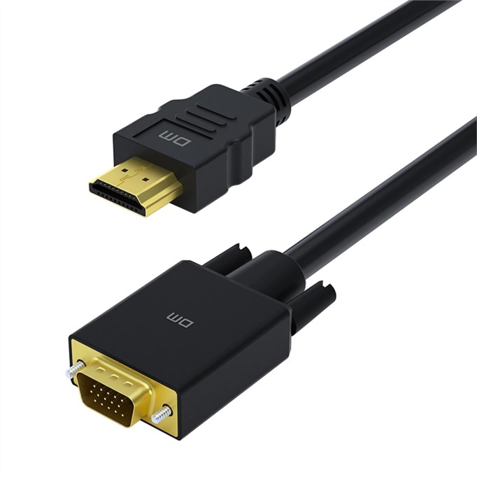 DM CHB033 HDMI to VGA Görüntü Aktarım Kablosu 1.8 Metre