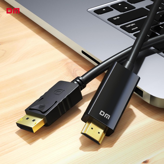 DM CHB038 4K DisplayPort to HDMI Çevirici Kablo 1.8 Metre