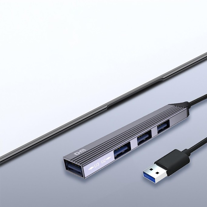 DM CHB056 USB 3.0 to 4 Portlu 3*USB 2.0 1*USB 3.0 Hub Çoklayıcı 1 Metre