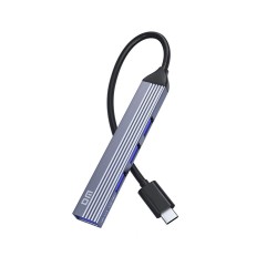 1 Metre DM CHB057 USB Type-C to 4 Portlu 3*USB 2.0 1*USB 3.0 Hub Çoklayıcı 1 Metre