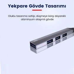 DM CHB057 USB Type-C to 4 Portlu 3*USB 2.0 1*USB 3.0 Hub Çoklayıcı 1 Metre DM CHB057 USB Type-C to 4 Portlu 3*USB 2.0 1*USB 3.0 Hub Çoklayıcı 1 Metre