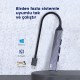 DM CHB057 USB Type-C to 4 Portlu 3*USB 2.0 1*USB 3.0 Hub Çoklayıcı 15 CM