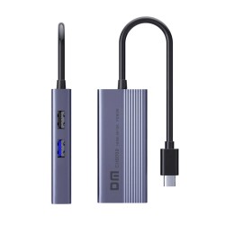 DM CHB059 Type-C to 4K HDMI 2*USB-A PD 60W SD ve Micro SD Kart Okuyucu Çoklayıcı Hub