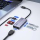 DM CHB059 Type-C to 4K HDMI 2*USB-A PD 60W SD ve Micro SD Kart Okuyucu Çoklayıcı Hub