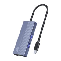 DM CHB061 Type-C to 4K HDMI 3*USB3.0 Gigabit Ethernet PD 60W Çoklayıcı Hub