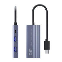 DM CHB061 Type-C to 4K HDMI 3*USB3.0 Gigabit Ethernet PD 60W Çoklayıcı Hub