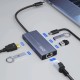DM CHB061 Type-C to 4K HDMI 3*USB3.0 Gigabit Ethernet PD 60W Çoklayıcı Hub