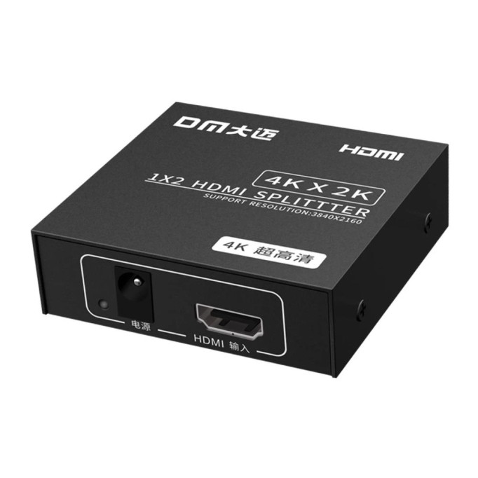 DM CHB078 4K 30Hz 1 Giriş 2 Çıkış HDMI Splitter Çoklayıcı