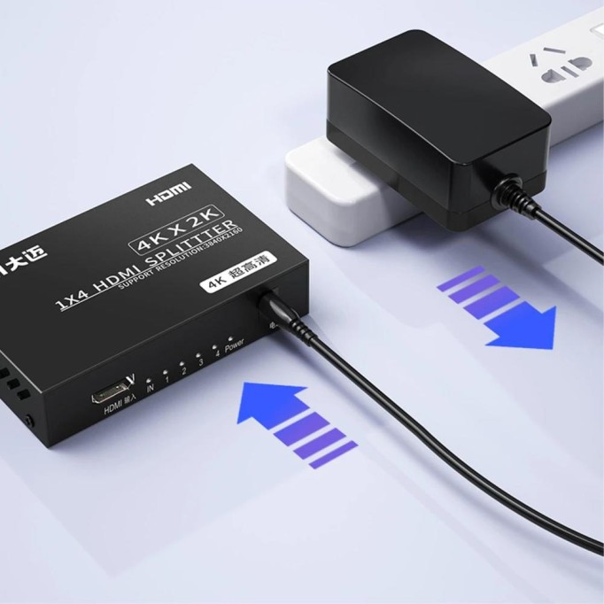 DM CHB079 4K 30Hz 1 Giriş 4 Çıkış HDMI Splitter Çoklayıcı