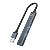 DM CHB080 USB-A to 4 Portlu USB 3.0 / USB 2.0 Type-C Çoklayıcı Hub Dönüştürücü