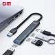 DM CHB080 USB-A to 4 Portlu USB 3.0 / USB 2.0 Type-C Çoklayıcı Hub Dönüştürücü