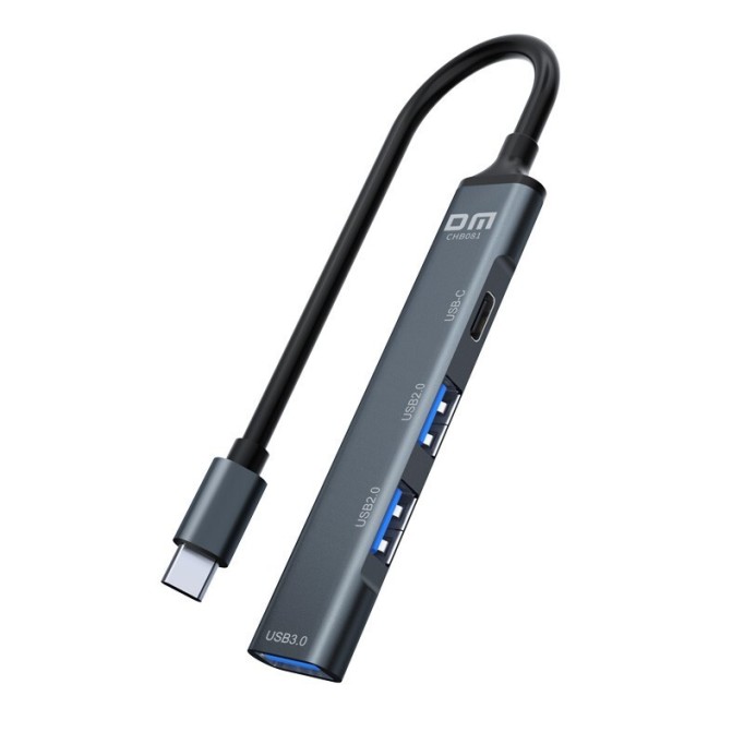 DM CHB081 Type-C to 4 Portlu USB 3.0 / USB 2.0 Çoklayıcı Hub Dönüştürücü